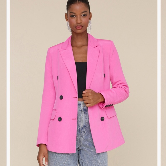 Aqua pink blazer - Picture 3 of 3